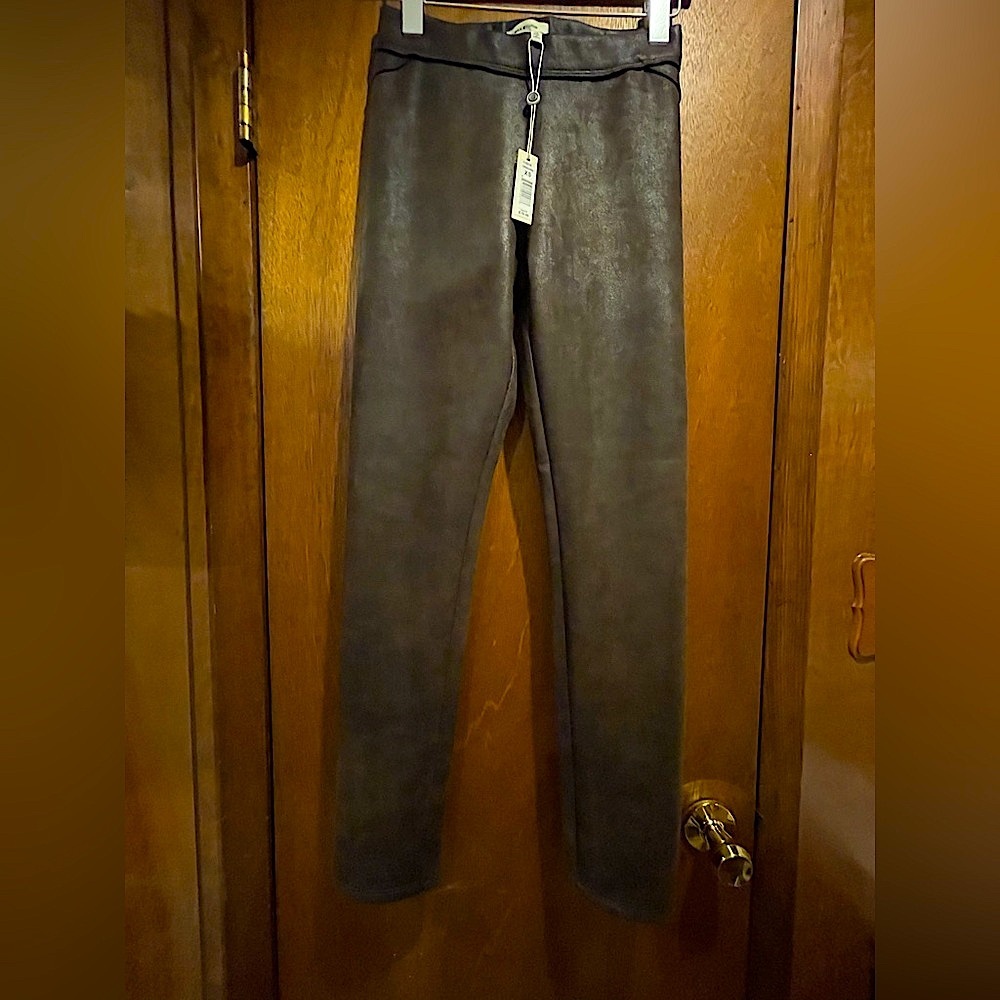 Women’s Max Studio Chocolate Faux Leather Pants